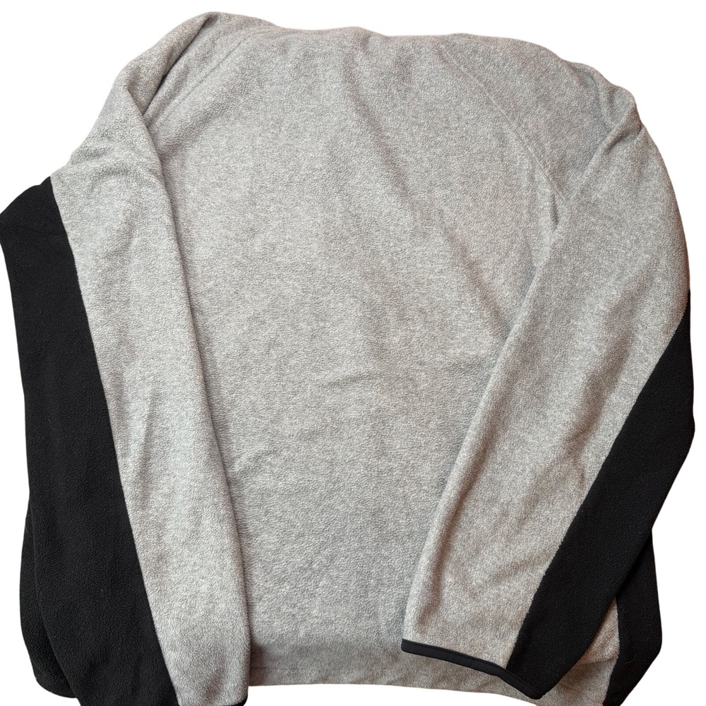 Nautica Half‎ Zip Fleece Sweater Men's XL Grey Sailboat Logo Golf Hiking Comfort - Picture 5 of 5